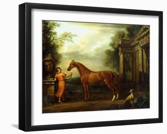 The Chestnut Arabian of Hampton Court, C.1726-John Wootton-Framed Giclee Print