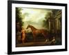 The Chestnut Arabian of Hampton Court, C.1726-John Wootton-Framed Giclee Print