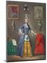 The Chevalier D'Eon Dressed as a Woman and with the Attributes of Freemasonry-null-Mounted Giclee Print