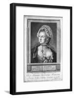 The Chevalier d'Eon, Dressed as a Woman-P. Jean Baptiste Bradel-Framed Giclee Print