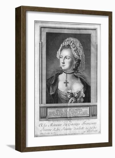 The Chevalier d'Eon, Dressed as a Woman-P. Jean Baptiste Bradel-Framed Giclee Print