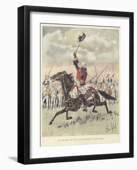 The Chevalier De Levis at the Battle of Sainte-Foy, Quebec, 1760-Louis Charles Bombled-Framed Giclee Print