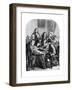 The Chevalier De St George and His Council, Early 18th Century-null-Framed Giclee Print