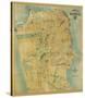 The Chevalier Map of San Francisco, c.1911-August Chevalier-Stretched Canvas