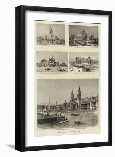 The Chicago Exhibition, 1893-null-Framed Giclee Print