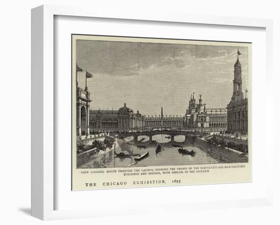 The Chicago Exhibition, 1893-null-Framed Giclee Print