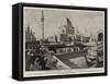 The Chicago Exhibition, the Ceremony on the Opening Day-null-Framed Stretched Canvas