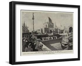 The Chicago Exhibition, the Ceremony on the Opening Day-null-Framed Giclee Print