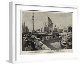 The Chicago Exhibition, the Ceremony on the Opening Day-null-Framed Giclee Print