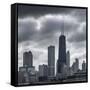 The Chicago Skyline from Navy Pier-Jon Hicks-Framed Stretched Canvas