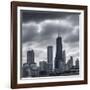 The Chicago Skyline from Navy Pier-Jon Hicks-Framed Photographic Print
