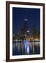 The Chicago Skyline over Lake Michigan at Dusk-Jon Hicks-Framed Photographic Print