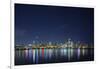 The Chicago Skyline over Lake Michigan-Jon Hicks-Framed Photographic Print