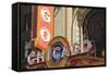 The Chicago Theater Sign Has Become an Iconic Symbol of the City, Chicago, Illinois, USA-Amanda Hall-Framed Stretched Canvas