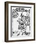 The Chief Courier Who Carries a Trumpet Shell (Woodcut)-Felipe Huaman Poma De Ayala-Framed Premium Giclee Print