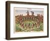 The Chief Receives His Bride, from 'Brevis Narratio..'-Jacques Le Moyne-Framed Giclee Print