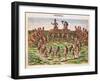 The Chief Receives His Bride, from 'Brevis Narratio..'-Jacques Le Moyne-Framed Giclee Print