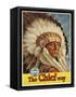 The Chief Way Santa Fe Railway Poster-null-Framed Stretched Canvas