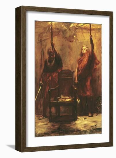 The Chieftain's Candlesticks-Cecil Aldin-Framed Giclee Print