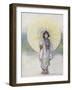 The Child and the Umbrella-Mortimer Ludington Menpes-Framed Giclee Print