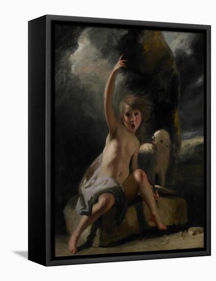 The Child Baptist in the Wilderness, C.1776-Sir Joshua Reynolds-Framed Stretched Canvas