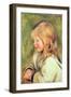 The Child in a White Shirt Reading, 1905-Pierre-Auguste Renoir-Framed Giclee Print