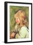 The Child in a White Shirt Reading, 1905-Pierre-Auguste Renoir-Framed Giclee Print
