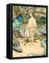 The Child in the World (W/C on Paper)-Thomas Cooper Gotch-Framed Stretched Canvas