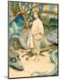 The Child in the World (W/C on Paper)-Thomas Cooper Gotch-Mounted Giclee Print