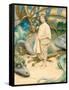 The Child in the World (W/C on Paper)-Thomas Cooper Gotch-Framed Stretched Canvas