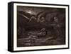 The Child Moses on the Nile-Gustave Dore-Framed Stretched Canvas