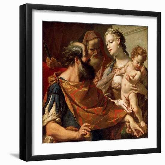 The Child Moses Trampling on the Pharaoh's Crown, C1685-C1687-Sebastiano Ricci-Framed Giclee Print