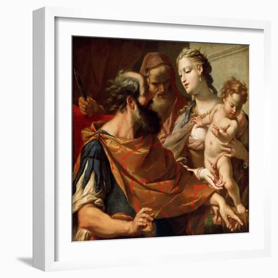 The Child Moses Trampling on the Pharaoh's Crown, C1685-C1687-Sebastiano Ricci-Framed Giclee Print