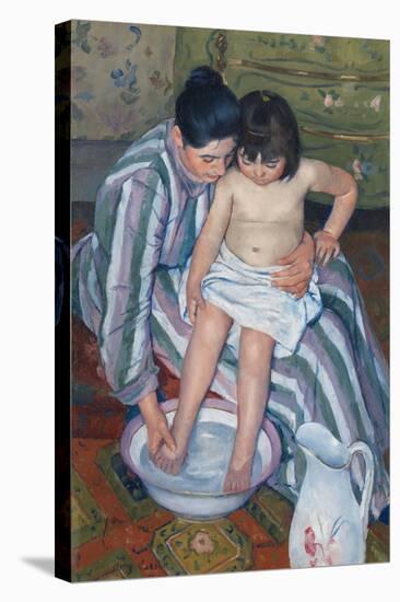 The Child's Bath by Mary Cassatt-Mary Cassatt-Stretched Canvas