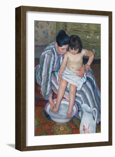 The Child's Bath by Mary Cassatt-Mary Cassatt-Framed Giclee Print