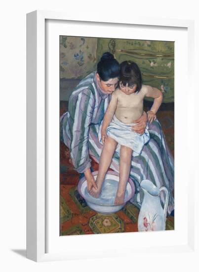 The Child's Bath by Mary Cassatt-Mary Cassatt-Framed Giclee Print