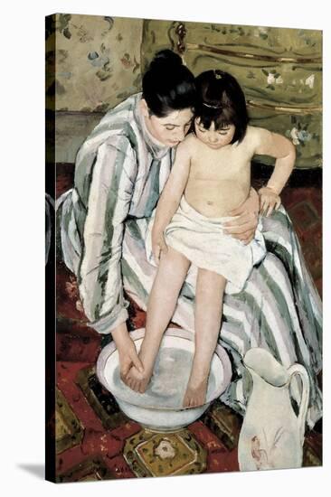 The Child's Bath-Mary Cassatt-Stretched Canvas