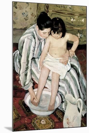 The Child's Bath-Mary Cassatt-Mounted Art Print
