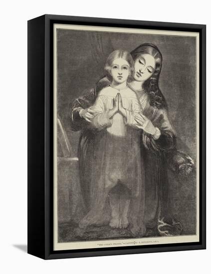 The Child's Prayer-Richard Redgrave-Framed Stretched Canvas
