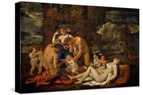 The Childhood of Bacchus-Nicolas Poussin-Stretched Canvas