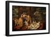 The Childhood of Bacchus-Nicolas Poussin-Framed Giclee Print