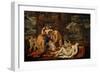 The Childhood of Bacchus-Nicolas Poussin-Framed Giclee Print