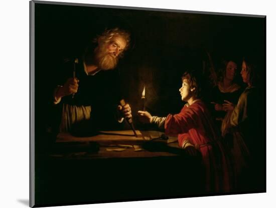 The Childhood of Christ, circa 1620-Gerrit van Honthorst-Mounted Premium Giclee Print