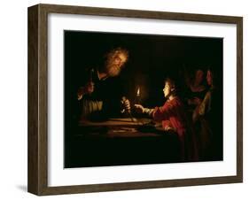 The Childhood of Christ, circa 1620-Gerrit van Honthorst-Framed Giclee Print