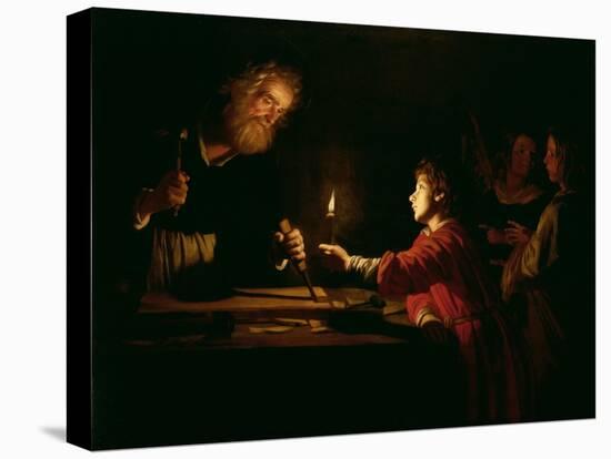 The Childhood of Christ, circa 1620-Gerrit van Honthorst-Stretched Canvas