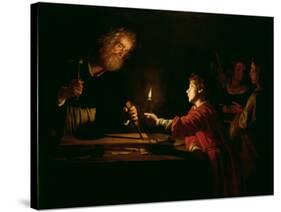 The Childhood of Christ, circa 1620-Gerrit van Honthorst-Stretched Canvas