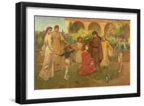 The Childhood of Dante-Jessie Macgregor-Framed Giclee Print