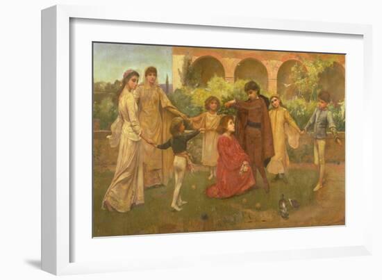 The Childhood of Dante-Jessie Macgregor-Framed Giclee Print