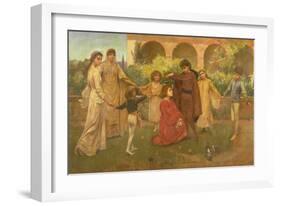 The Childhood of Dante-Jessie Macgregor-Framed Giclee Print