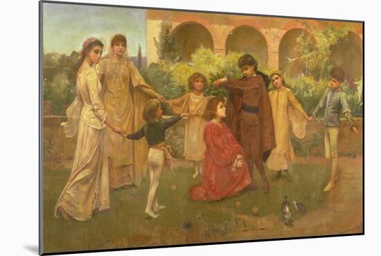 The Childhood of Dante-Jessie Macgregor-Mounted Giclee Print